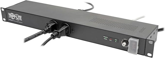 Tripp Lite Isobar 12 Outlet Network Server Surge Protector Power Strip, 15ft. Cord w/L5-20P Plug, 3840 Joules, 1U Rack-Mount, $25K Insurance & (IBAR12-20T)