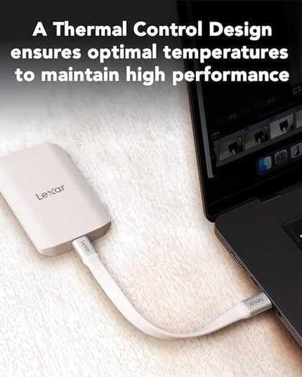 Lexar 2TB ES5 Magnetic External SSD, Up to 2000MB/s, Compatible w/MagSafe, USB-C Smartphones, iPhone 15/16 or Above, PC, Mac, Supports Apple ProRes & Samsung Pro Video, Silver (LES5XXX002T-RNWNU)