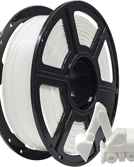 FLASHFORGE PLA Filament 1.75mm, 3D Printer Filament 1kg (2.2lbs) Spool, Dimensional Accuracy +/- 0.02mm, 3D Printing Filament Easy to Use and Fits for Most FDM 3D Printers (White)