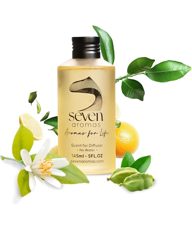SevenAromas Hotel Scent Diffuser Oil, Luxury Hotel-Inspired Essential Oil for Aromatherapy & HVAC Diffusers – Premium Dropper Bottle - 145 ml 5 FL oz (White Tea)