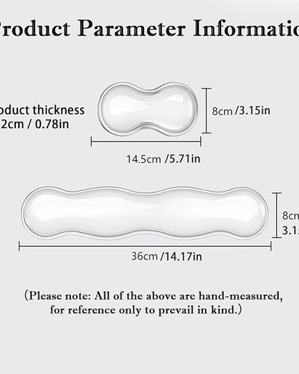 Wrist Rest for Keyboard and Mouse, Ergonomic Gel Keyboard Wrist Rest for Effortless Typing & Pain Relief, Cool Silicone Gel Wrist Support Pad for Gaming, Computers, Laptops, Office