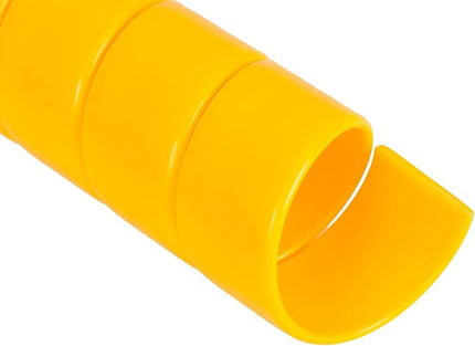 Caplugs SPSS Series – Plastic Safeplast Safe-Spirals, Spiral Wrap Hose & Cable Protector, Yellow HD-PE, 5.5" OD x 30' L Hydraulic & Pneumatic Hoses, Construction, Manufacturing, Auto (140C30Ye)