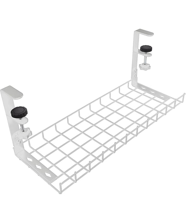 Under Desk Cable Management Tray Cord Organizer Rack 500Mm No-Drill Wire Storage Holder for Office Desk Power Cord Management