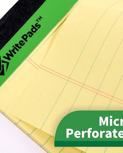 KAISA Legal Pad Writing Pads, 5"x8" College Ruled, 56GSM Paper Notepads, 12pads (White 48pad, 5x8inch)