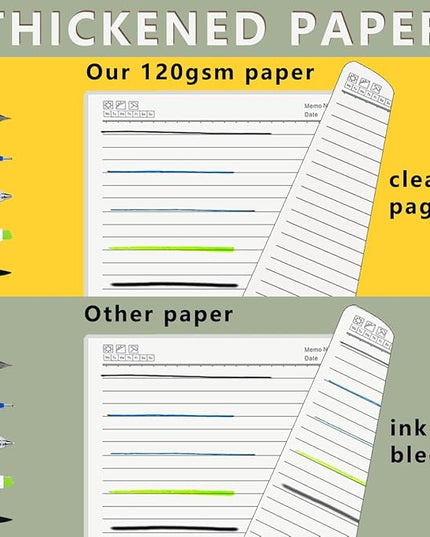 Large College Ruled Spiral Notebook 8.5" x 11" with 120gsm Thick Lined Paper, Elastic Band and Transparent Hard Cover - 3 Pack 480 Pages A4 Notepads for Journaling, Planning, Writing (Ruled, A4)