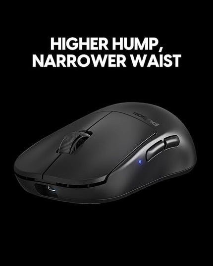 Pulsar Gaming Gears X2H v3 Wireless Gaming Mouse, Ultra Lightweight 1.87 oz (53g), Symmetrical, Optical Switch, 32000 DPI, 750 IPS, XS-1 Sensor, 8k Compatible (Mini, Black)