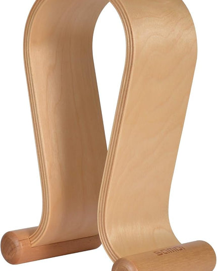 SAMDI Leather Headphone Stand Headset Stand Headphone Holder Universal Gaming Headset Holder - Birch
