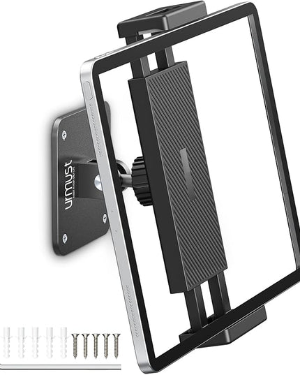 Urmust Universal Tablet Wall Mount Holder, 360° Adjustable, for 4.7-13" Devices, iPad, Galaxy Tab,Sturdy Aluminum Wall Phone Holder, ipad Wall Mount for Home, Office & Public Spaces