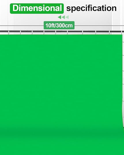 EMART 7x10ft Green Screen Backdrop Kit with Movable Stand, Large 9.5x9.5ft Photography Greenscreen Background Adjustable Frame with Wheels for Photo Shoot, Live Streaming, Video Recording