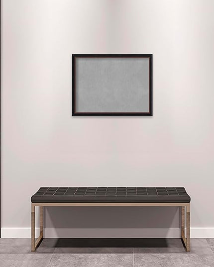 Amanti Art Black Framed Magnetic Board 20x26 Medium Vision Board for use with Magnets, 100% Metal Sheet to Display Items as Office Decor or for Home Organization in mudroom, Kitchen or Kids Room
