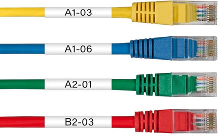 Compatible for Dymo 18057 Heat Shrink Tubes 19mm Label Tape for Wires Cables 3/4 Inch x 4.9 ft Used in Rhino Pro 4200, 5200, 5000, 6000 Industrial Label Makers, Black on White, 2 Pack