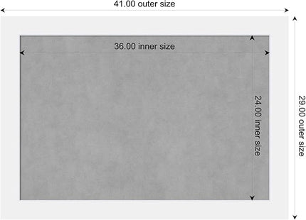 Amanti Art White Framed Magnetic Board 29x41 Large Vision Board for use with Magnets, 100% Metal Sheet to Display Items as Office Decor or for Home Organization in mudroom, Kitchen or Kids Room