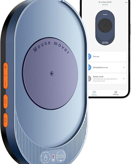 Vaydeer M4 Utra Mouse Mover with APP, Undetectable Mouse Jiggler Device with Remote Control and Timer Function, Driver-Free Shaker Wiggler Mouse Movement Simulation for Computer Awakening-Dark Purple