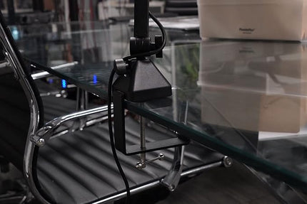 Rockville R-BOOM 34 34-Inch Boom Arm Studio Podcast Mic Stand, ABS Desk Clamp, Adjustable 3-Area Articulation, 360 degree Rotation, Steel Arm, for Podcasting and Streaming