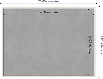 Amanti Art White Framed Magnetic Board 19x25 Medium Vision Board for use with Magnets, 100% Metal Sheet to Display Items as Office Decor or for Home Organization in mudroom, Kitchen or Kids Room