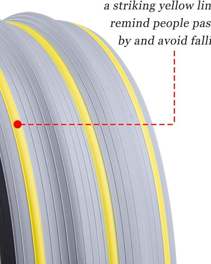 10Ft Cord Cover Heavy Duty Cable Protector 3 Channels Contains Cords Cables and Wires Easy to Unroll-Conceal Wires of Home Office Warehouse Workshop Concerts or Other Outdoors Surround (Gray-10Ft)
