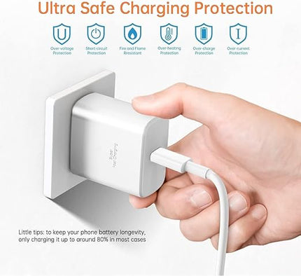 iPhone 17 16 Pro Max Charger Fast Charging,2Pack 45W USB C Super Fast Charger & 10FT Long Type C Charging Cable Cord for iPhone 17 Pro Max/17 Pro/17 Air/17/16 Pro Max/15,iPad Pro/Mini/Air,Galaxy S25