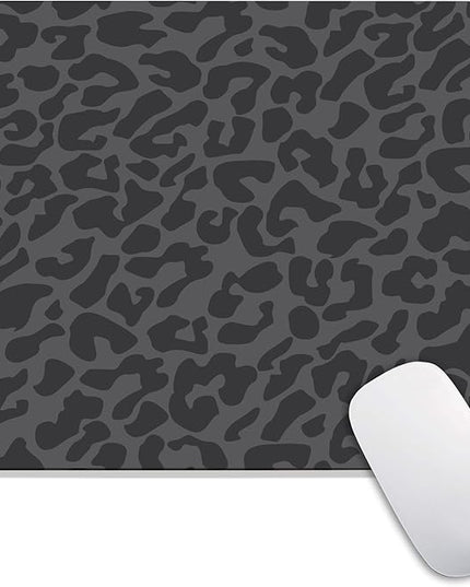 Square Mouse Pad Black Leopard,Personalized Premium-Textured Custom Mouse Mat Design,Washable Mousepad Cloth,Non-Slip Rubber Base Computer Mouse Pads for Wireless Mouse
