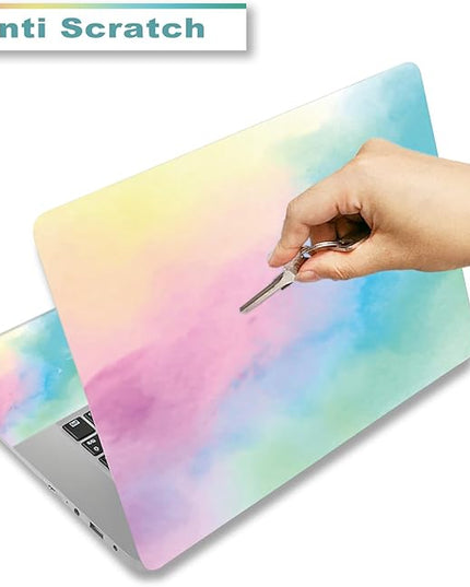 Laptop Skin Sticker Decal,12" 13" 13.3" 14" 15" 15.4" 15.6 inch Laptop Vinyl Skin Sticker Cover Art Protector Notebook PC (2 Wrist Pad Skins Included), Decorative Waterproof Removable, Watercolor