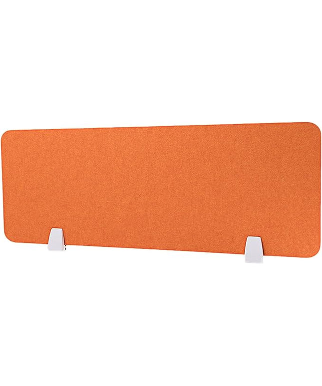 Desk Divider Sound Absorbing Panel and Sound Proof Dividers Privacy Shields for Student Desks and Desk Privacy Panels Cubicle Wall, Desk Divider for Students and Office Orange 30 * 80cm