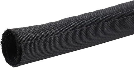 Sonoreboom Wire Split Loom Wrap Cable Management Sleeves Automotive Black Woven Mesh Protector Tubing (5/16" - 28 Feet)
