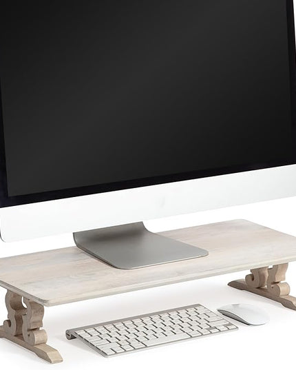 Anji Mountain Monitor Stand - Desktop Organizer & Laptop Riser, Ergonomic Monitor Riser, Space-Saving Monitor Stand for Desk, Durable Construction, Easy Assembly, Ideal for Home & Office