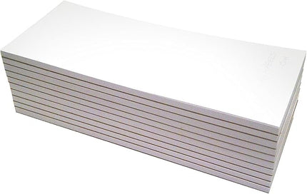 NextDayLabels Memo Pads - 10-Pack-50 Sheets Per Pad (3.5" x 8.5") Scratch Paper Pads - Blank White Notes Paper with Cardboard Back - Perfect for Office, Home, Restaurant, or Personal Use - Made in USA