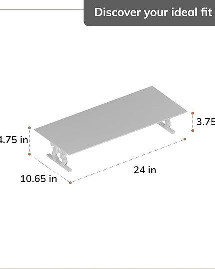 Anji Mountain Monitor Stand - Desktop Organizer & Laptop Riser, Ergonomic Monitor Riser, Space-Saving Monitor Stand for Desk, Durable Construction, Easy Assembly, Ideal for Home & Office