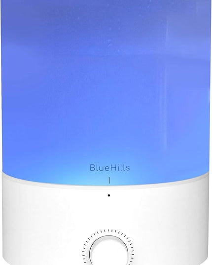 BlueHills Premium 4000 ml XL Essential Oil Diffuser 4L 4 Liter 70 Hour Run Humidifier Aromatherapy 1 Gallon Big Capacity High Mist Output for Large Room Home Mood Lights Long Run Diffuser White E401