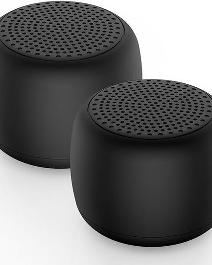 White Noise Machine Babelio Mini Sound Machine for Adults Kids Baby | 15 Non-looping Sounds | Timer | Easy to Pocket and Travel - Black (Pack of 2)