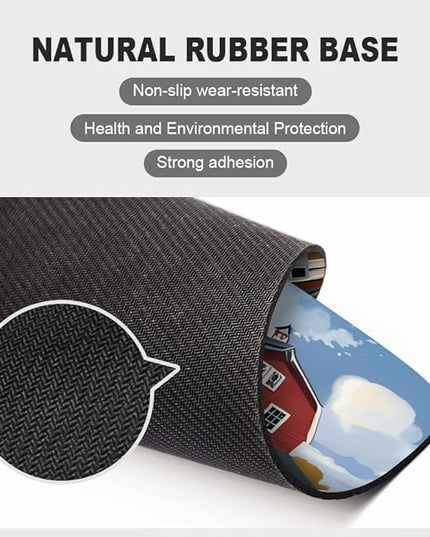Beach House Square Mouse pad, Texture, Waterproof, Anti Slip Rubber Base, Computer Mouse pad, Laptop Mouse pad