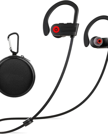 Otium Bluetooth Earbuds Wireless Headphones Bluetooth Headphones, Sports Earbuds, IPX7 Waterproof Stereo Earphones for Gym Running 15 Hours Playtime Sound Isolation Headsets,Black