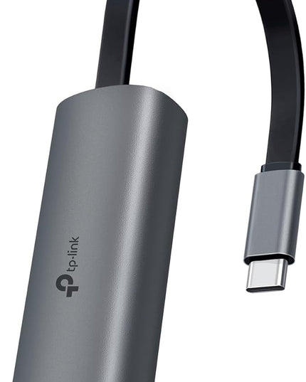 TP-Link USB C to Ethernet Adapter, 2.5 G Plug & Play Network Adapter | Type-C to RJ45 | Aluminum Alloy Case | Thunderbolt 4/3 Compatible for MacBook Pro/Air, iPad, iPhone 16 Pro/Max and More (UE302C)