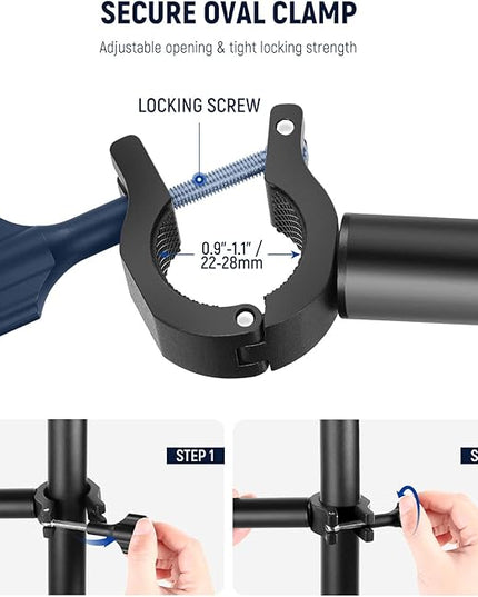 NEEWER DS001 Table Overhead Camera Mount Arm 11.8-20 inches/30-51 cm Telescopic Extension Arm for Table Stand with Ball Head Mount 1/4 Inch 3/8 Inch 5/8 Inch Screws for Webcam Camera LED Ring Light