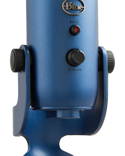 Logitech Creators Blue Yeti USB Microphone for Gaming, Streaming, Podcast, YouTube, Discord, PC, Studio Sound, Plug & Play-Midnight Blue