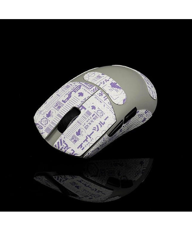 Grip Tape for Lamzu Atlantis Maya - Anti-Slip,Enhanced Control, Sweat Resistance,Improves FPS Gaming Grip & Mouse Protection [Pre-Cut] EVA White Purple 0.5mm