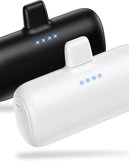 [2-Pack] Mini Portable Charger for iPhone,5200mAh Ultra Compact PD Fast Charging Power Bank,Plug-in Battery Pack Travel Cordless Phone Charger,Compatible with iPhone 14/14Pro/13/12/11/X/8/7/6plus etc