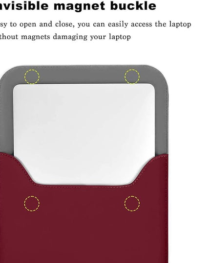 MOSISO Laptop Case 13 inch, 13 inch Laptop Sleeve Compatible with MacBook Air M4 M3 M2 M1 2025-2018 / Pro M2 M1 2025-2016, Faux Suede Leather Case with Small Bag, Wine Red