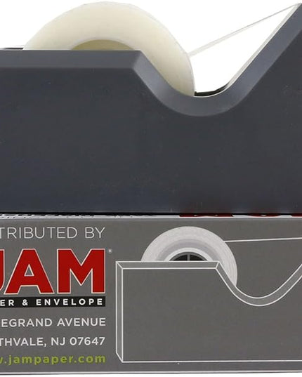 JAM PAPER Colorful Desk Tape Dispensers - Gray - Sold Individually