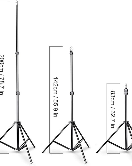 SLOW DOLPHIN Photo Background Support System with Backdrop Stand Kit, 100% Pure Muslin 6.5 Ft x 10 Ft (White/Black) Backdrop,Clamp, Carry Bag for Photography Video Studio