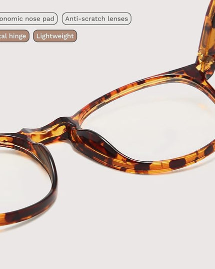IBOANN Blue Light Glasses for Woman/Men, Fashion Blue Light Glasses Men, Fake Glasses Help Reduce Screen Fatigue