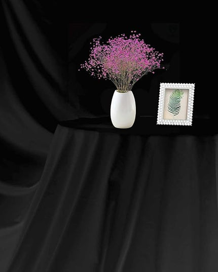 Black Photo Backdrop for Photoshoot Black Background for Photography Photo Backdrop Curtain for Party 5 x 7 FT