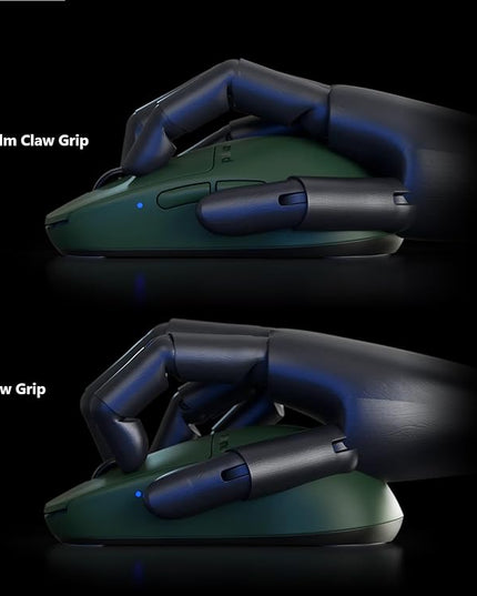 Pulsar Gaming Gears X2H Wireless Gaming Mouse, Founder's Edition, Ultra Lightweight 1.90 oz (54 g), Symmetrical, Optical Switch, 2.4 Ghz 1 ms, 26000 DPI, PAW3395 Sensor (Medium, Wireless, Green)
