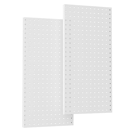 TORACK 2-Pack 12x24 inch Metal Pegboard Panels for Garage Wall, Tool Storage Pegboard for Workbench, Workshop, Tools Organizer Peg Board for Pegs(Grey)