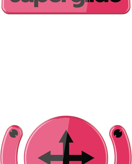 Superglide Glass Mouse Skates for Logitech G Pro X Superlight (Type-S, Magenta) - Polished Edge, Ultra Smooth Glide, Compatible with Glass Mousepads, Durable Gaming Feet