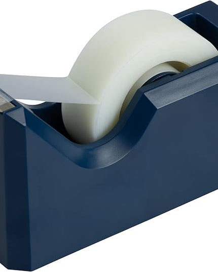 JAM PAPER Colorful Desk Tape Dispensers - Navy Blue - Sold Individually