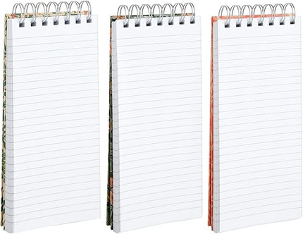 The Gifted Stationery Hardcover Spiral-Bound Notebook Pack - Top-Bound Spiral Notepads - Grocery List Notebook - Office & School Notepads - 8.4 x 3.75 in, 100 Sheets/200 Pages, Pack of 3