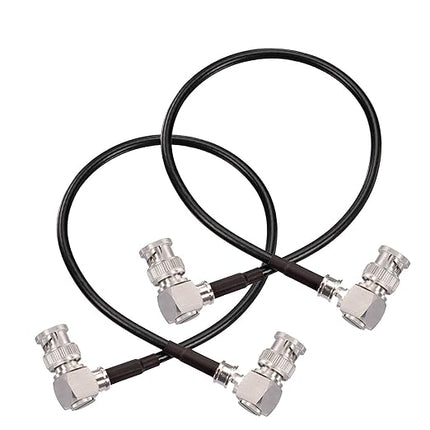 Superbat Thin 3G/6G/12G SDI Cable 1ft BNC Cable 75 Ohm Precision SDI Video Cable Right Angle Supports HD-SDI/3G-SDI/4K/8K Monitor Surveillance DVR Recorder