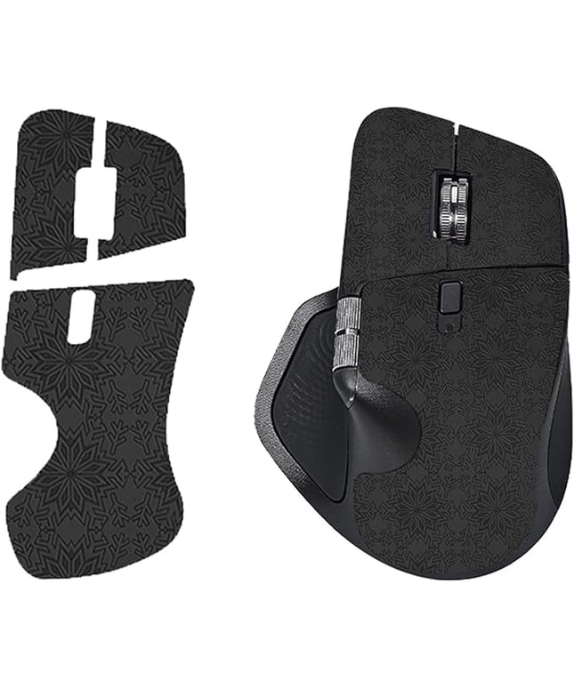 Mouse Grip Tape Full Coverage for Logitech MX Master 4 Wireless Gaming Mouse,Self-Adhesive PreCut Sweat-Resistant Professional Mice Upgrade Kit - Black