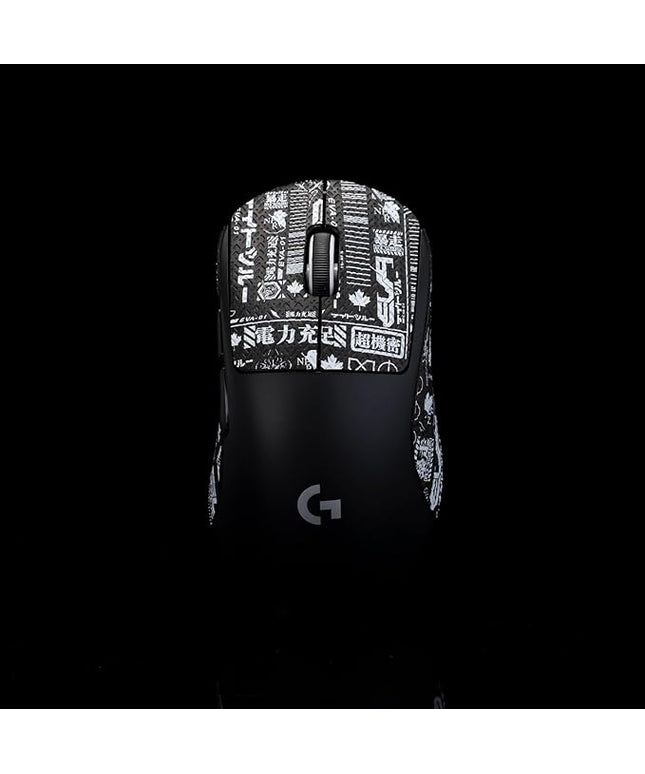 Grip Tape for logitech G Pro X Superlight 2 DEX (GPW4) - Anti-Slip,Enhanced Control, Sweat Resistance,Improves FPS Gaming Grip & Mouse Protection [Pre-Cut] EVA Black 0.5mm